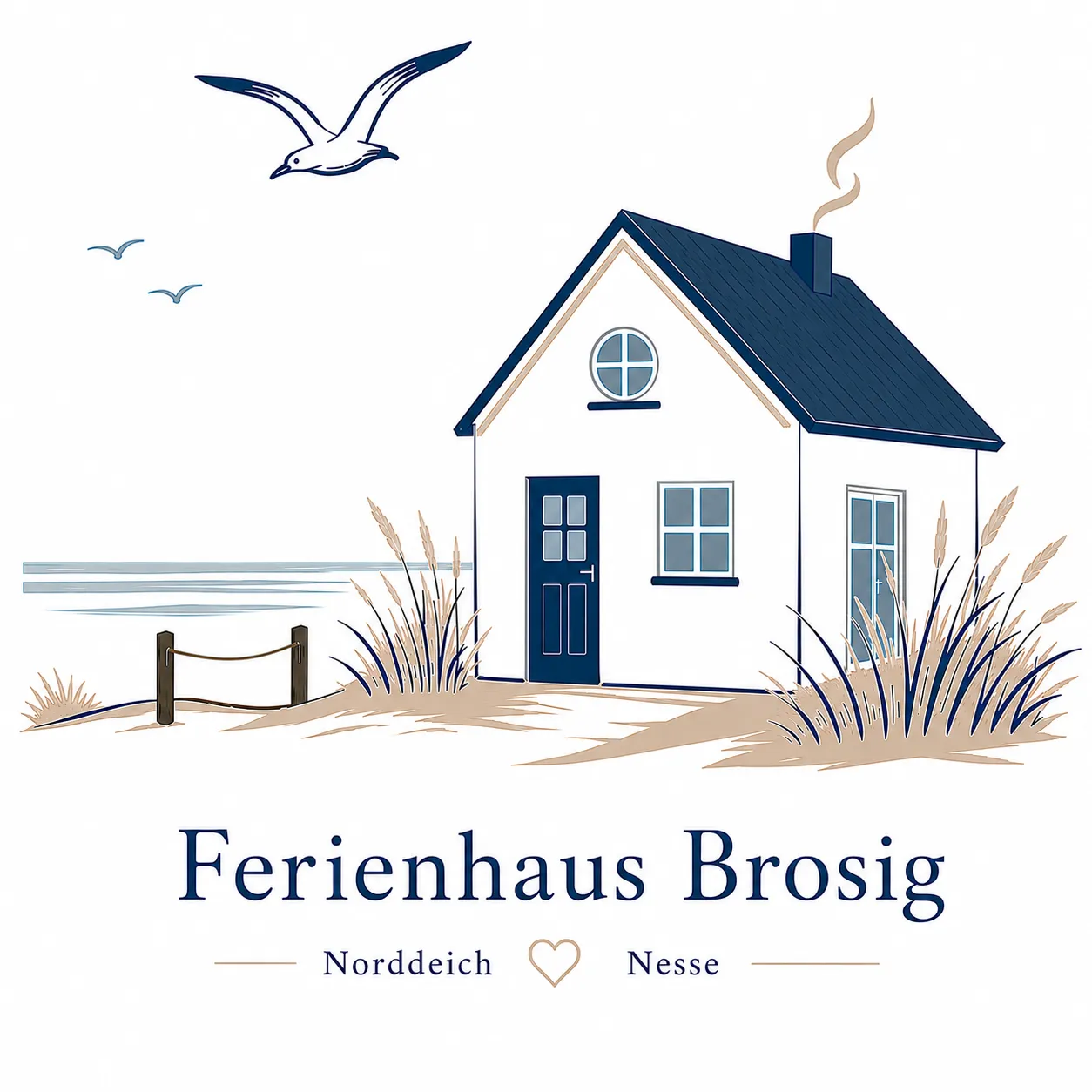 Logo der Ferienunterkunft invertiert